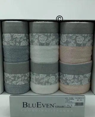 Set 6 Asciugamani BluEven Collection