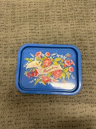 Set Vassoi Vintage Floreale Blu