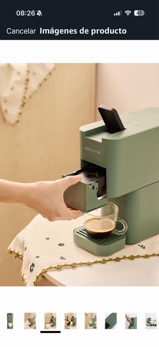 Cafetera Multicápsulas Verde