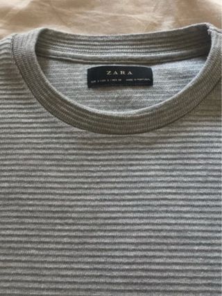 Maglione Zara grigio a righe