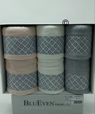 Set 6 Asciugamani BluEven Flavia