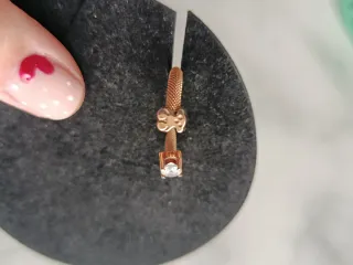 Anillo Tous Oro Rosa Topacio Ajustable