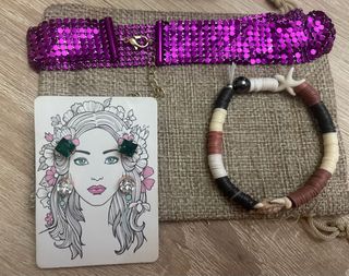 Lote bisutería collar, pulsera y pendientes