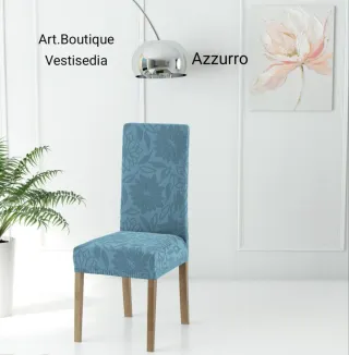 Vesti sedia IRGE tessuto Jelsi Azzurro