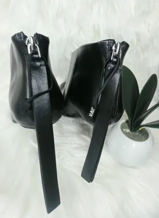 Botines piel Zara tacón aguja
