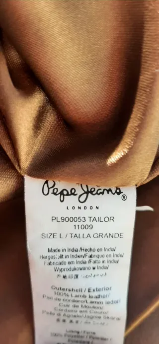 Falda Pepe Jeans de piel marrón