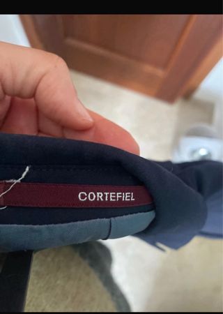 Traje de fiesta azul Cortefiel