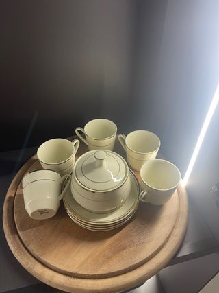 Set porcellana oro e bianco