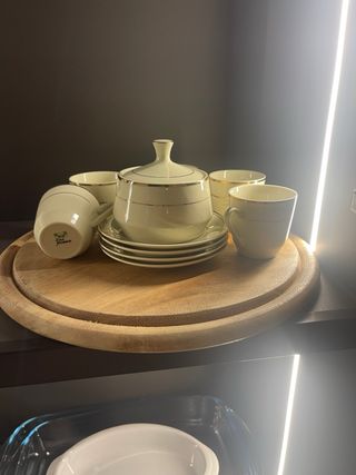 Set porcellana oro e bianco