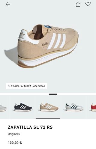 Adidas SL 72 Zapatilla Beige/Blanco