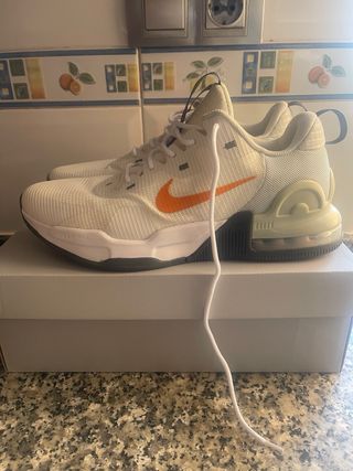 Zapatillas Nike Air Force 1 Blancas Naranja