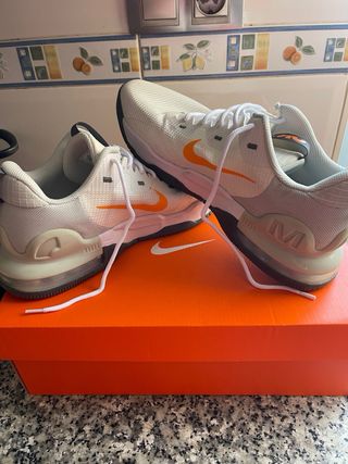 Zapatillas Nike Air Force 1 Blancas Naranja