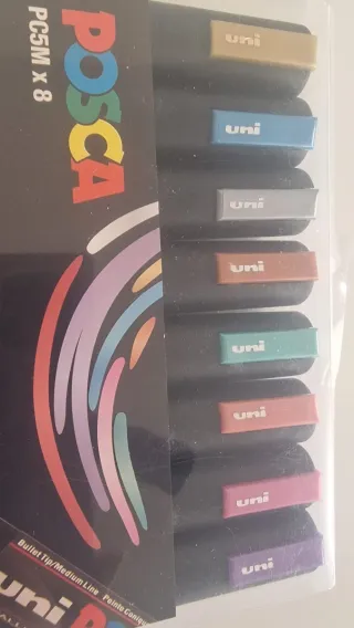 Rotuladores Posca Metalizados PC5M x 8