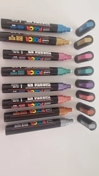 Rotuladores Posca Metalizados PC5M x 8