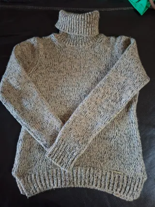 Jersey Roberto Verino cuello alto gris