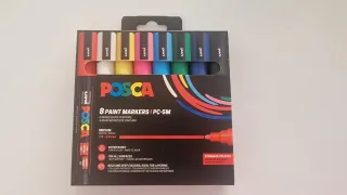 Pack 8 Rotuladores Posca PC-5M Colores Clásicos