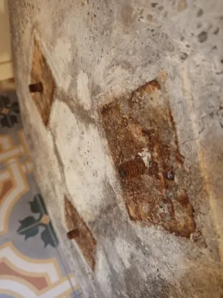 Mesa redonda mosaico exterior 70 cm diámetro