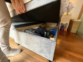 Canapé individual + cabecero tapizado