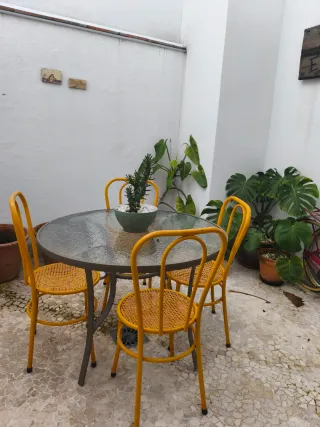 Mesa redonda cristal