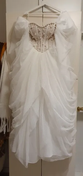 Vestido Novia/Fiesta/Carnaval Blanco