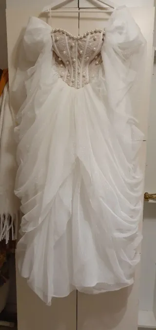 Vestido Novia/Fiesta/Carnaval Blanco