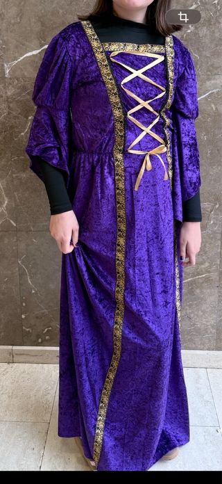 Disfraz Princesa Medieval Morado Talla M