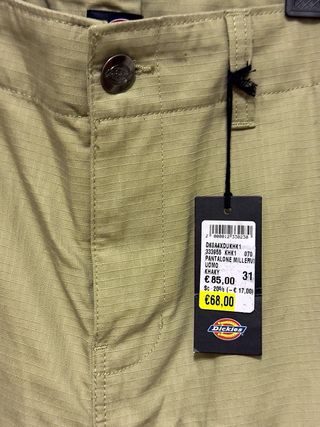 Dickies Millerville Cargo Khaki Nuovi