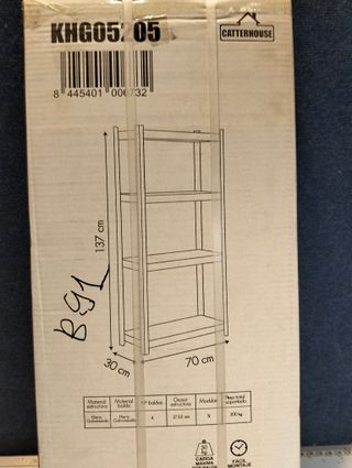 Scaffale galvanizzato CatterHouse Nils 137, 4 ripiani - 200 kg