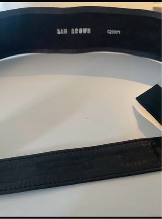 Cintura donna vera pelle nera