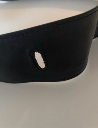 Cintura donna vera pelle nera