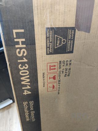 Banco zapatero de almacenamiento con cojín