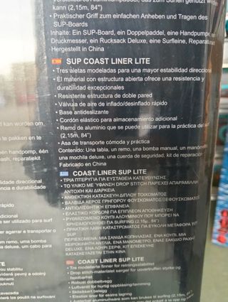 Bestway 65079 Tabla Paddle Surf Hinchable Coast Liner Sup Lite 320x81x12 cm