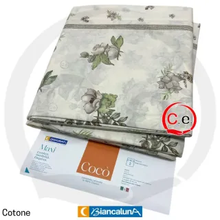 Completo letto Biancaluna cotone floreale