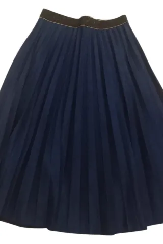 Gonna vita alta blu scuro