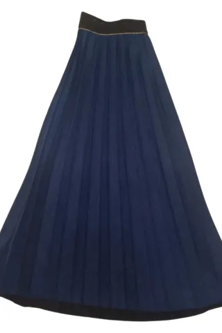 Gonna vita alta blu scuro