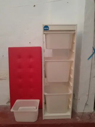 Lote de almacenamiento con cubos