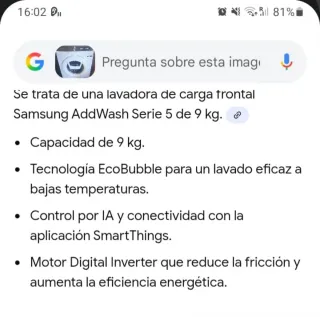 Lavadora Samsung 9kg