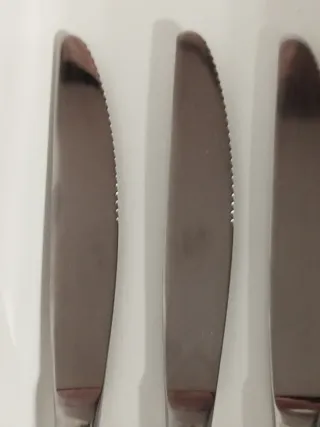 Set 6 Forchette coltelli cucchiai forchettine acci