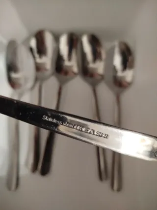 Set 6 Forchette coltelli cucchiai forchettine acci