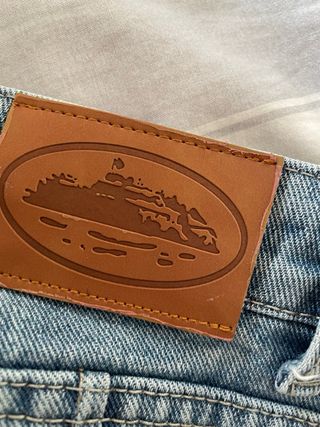 Pantalones cortos vaqueros azules