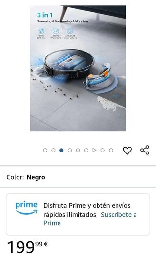 Laresar Clean Robot Aspirador y Fregasuelos, 4500P