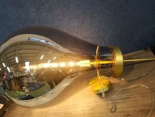 Lámpara de techo Hatann Smoky L, 50x80 cm