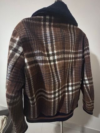 Cazadora Zara cuadros hombre