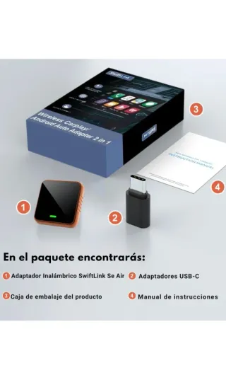 Adaptador Carplay Inalámbrico Android Auto