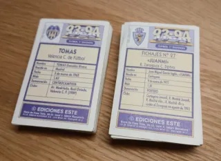 140 Cromos Liga Este 93-94