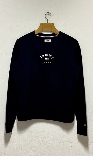 Felpa Tommy Hilfiger Donna - Nera - 100% Cotone