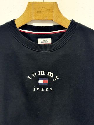 Felpa Tommy Hilfiger Donna - Nera - 100% Cotone