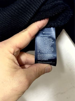 Felpa Tommy Hilfiger Donna - Nera - 100% Cotone