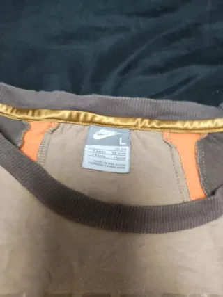 Camiseta Nike chica L marrón y naranja