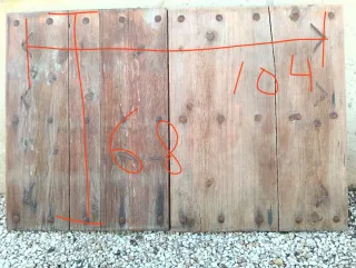 Puerta Ventana Antigua Vintage Rústica Madera